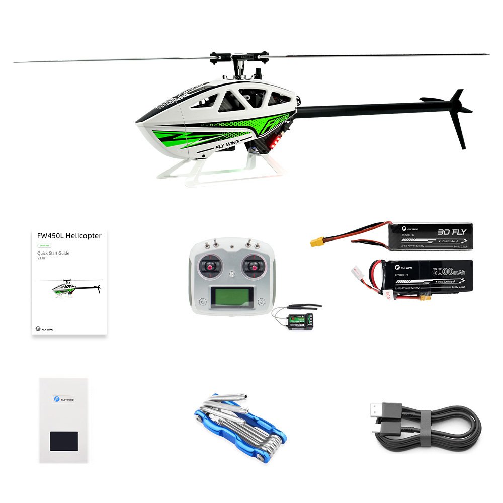 Flywing FW450L V3 ACE GPS Stabilized RC Helicopter 450L RTF