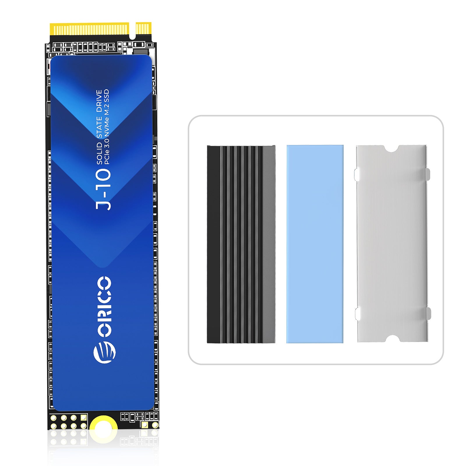 ORICO J10 NVMe SSD - 3100MB/s Read, PCIe 3.0 with Heatsink