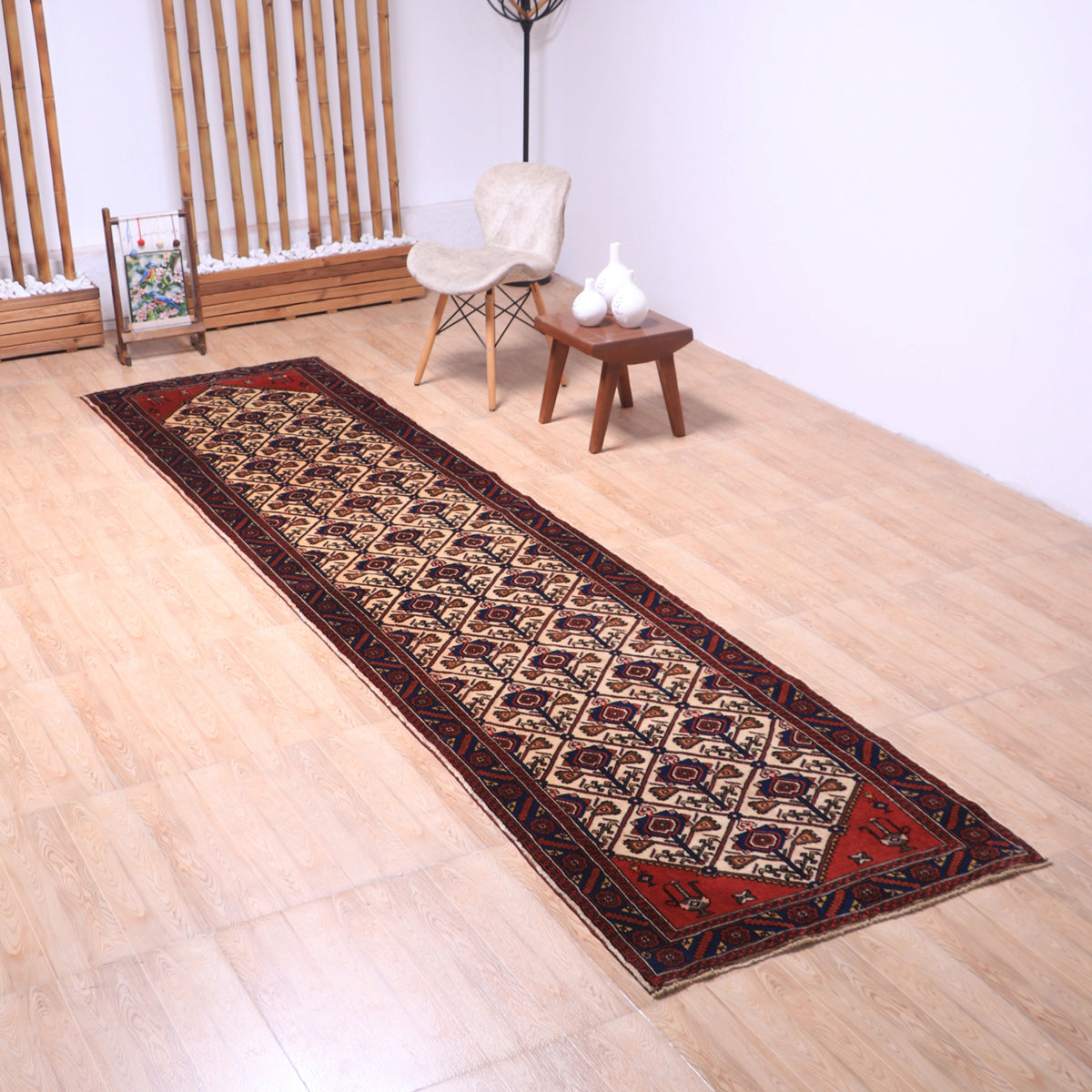 ペルシャ絨毯 (コリアイ) 392×94cm（FL-70155） – ギャッベ＆ペルシャ