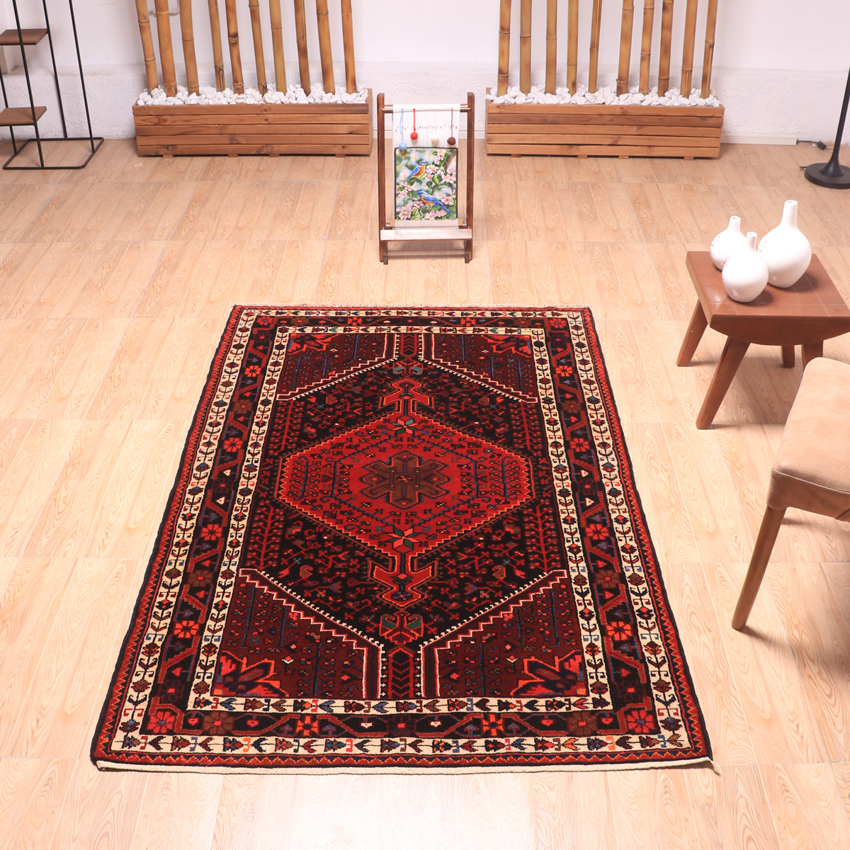 ペルシャ絨毯 (トゥイセルカーン) 187×121cm（FL-70159） – ギャッベ