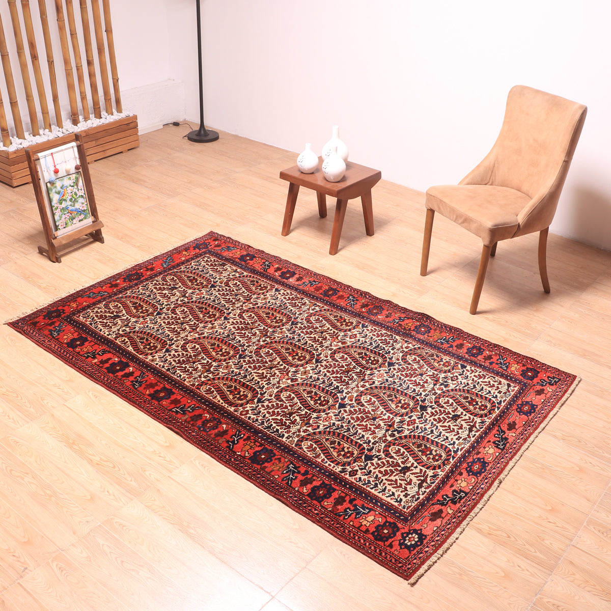 ペルシャ絨毯 (ハマダン) 214×130cm（FL-70160） – ギャッベ＆ペルシャ