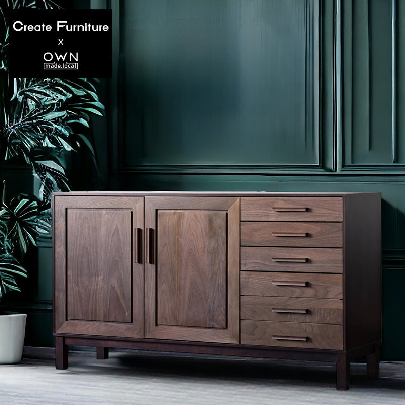 旭川家具 クリエイトファニチャー キャビネット サイドボード 140cm