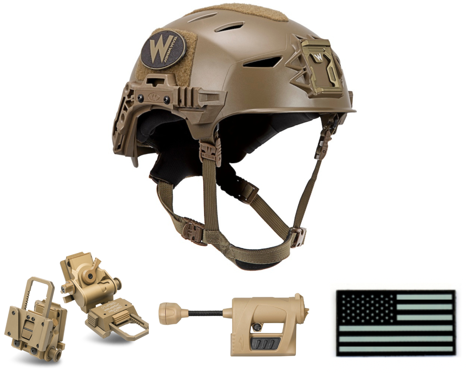 Team Wendy EXFIL LTP Helmet Bundle with Wilcox G24 Mount & More