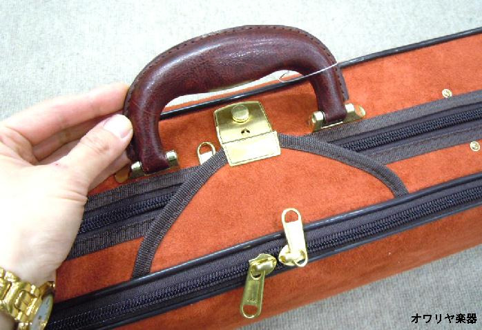 高級ロイヤルスエード使用 質感しっとり、奥深い色バイオリンケース44