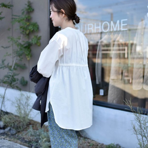 後ろギャザーのきれいめブラウス – OURHOME