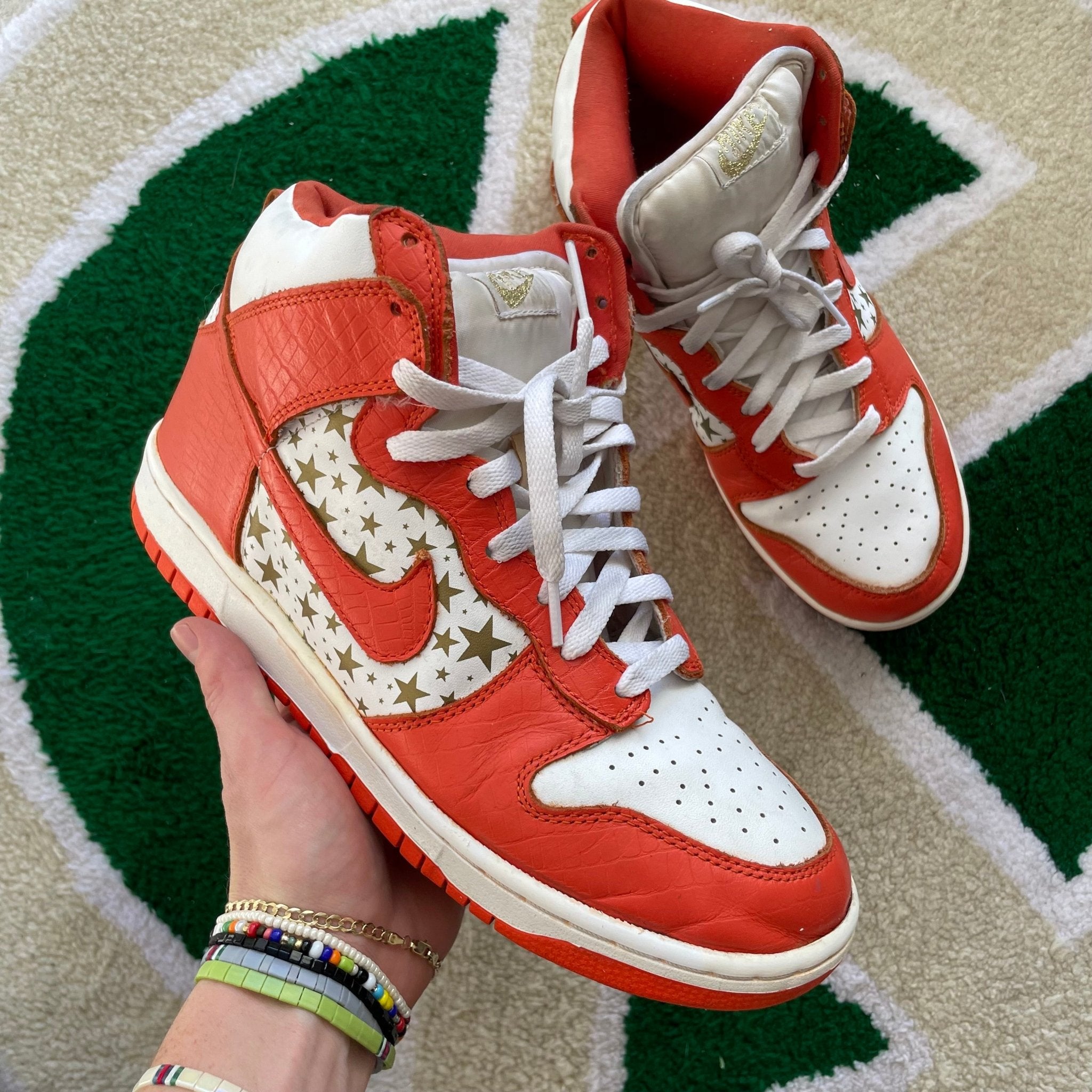 2003 Nike SB Dunk Supreme x Nike Orange Stars (US9) – outkits.com
