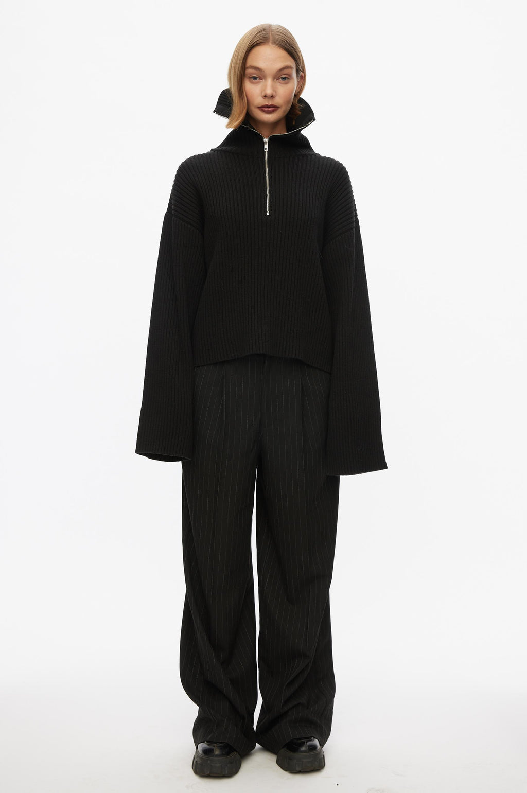 Frost Half Zip Knit – oval square