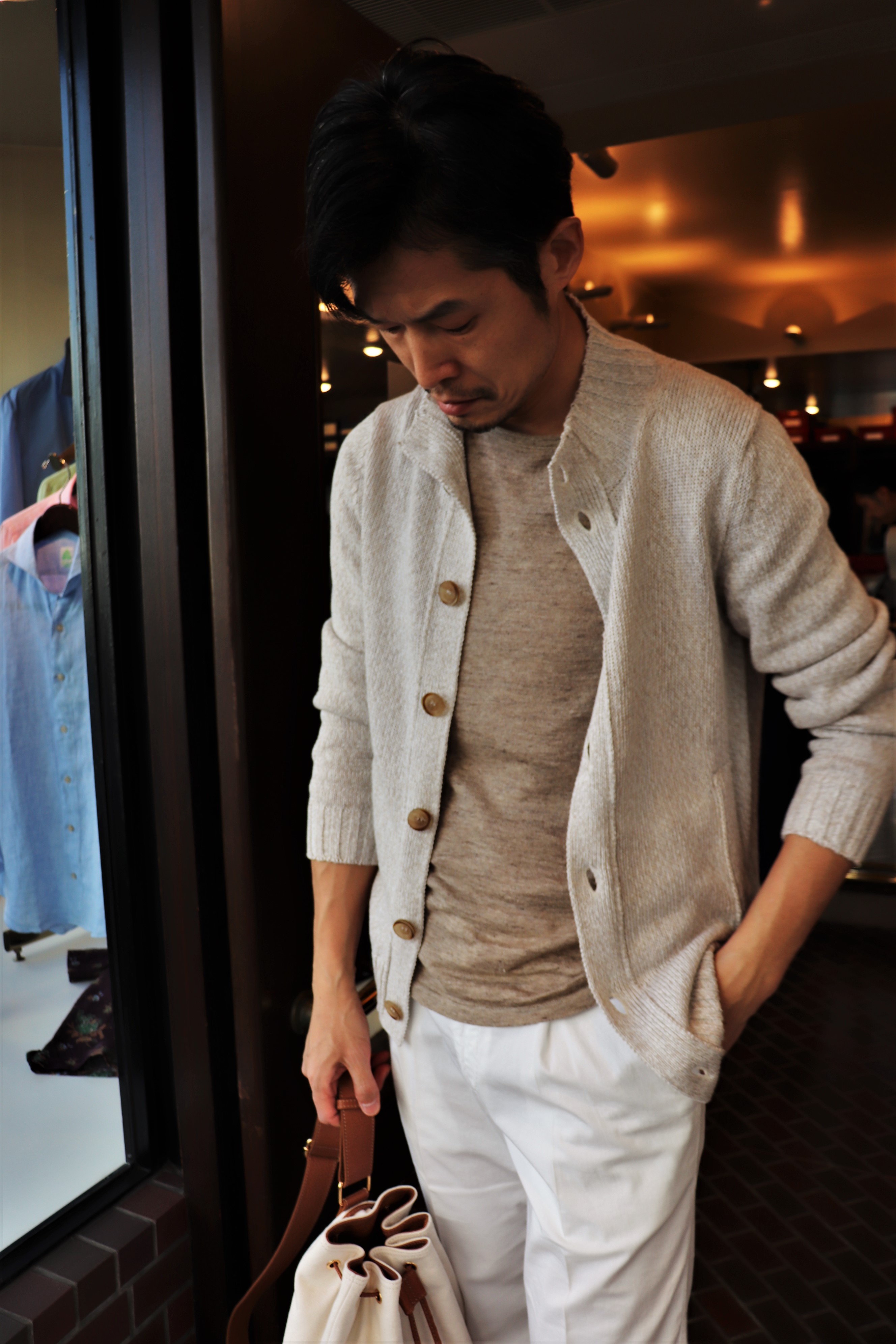 Settefili Cashmere(ｾｯﾃﾌｨｰﾘ ｶｼﾐｱ)のサマーニット。│Oyster 青山