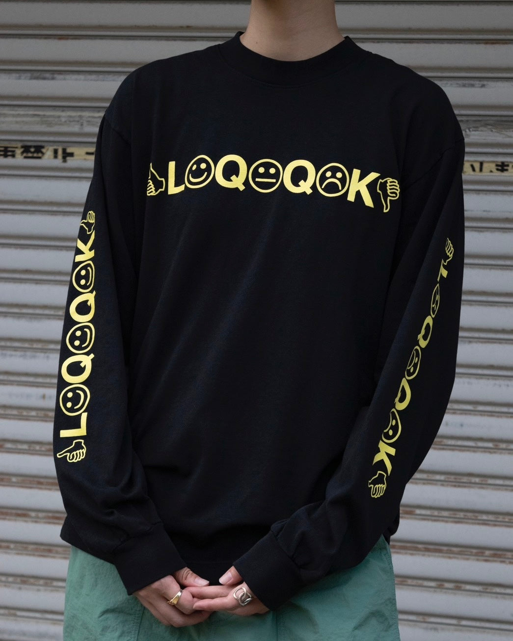 LQQK STUDIO】LQQK L/S TEE - BLACK