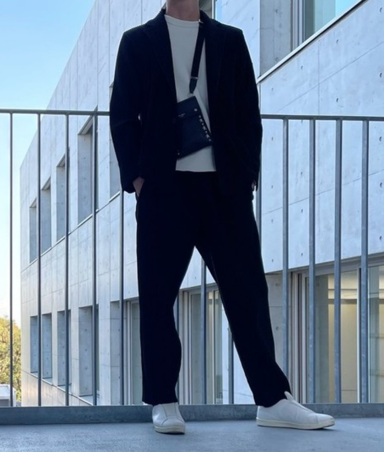 オムプリッセ 青 セットアップ サイズ1 BASICS – isseymiyake.com