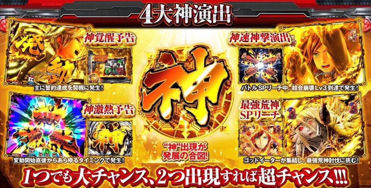 スマパチ eゴッドイーターTRIPLE BURST（ラッキートリガー搭載