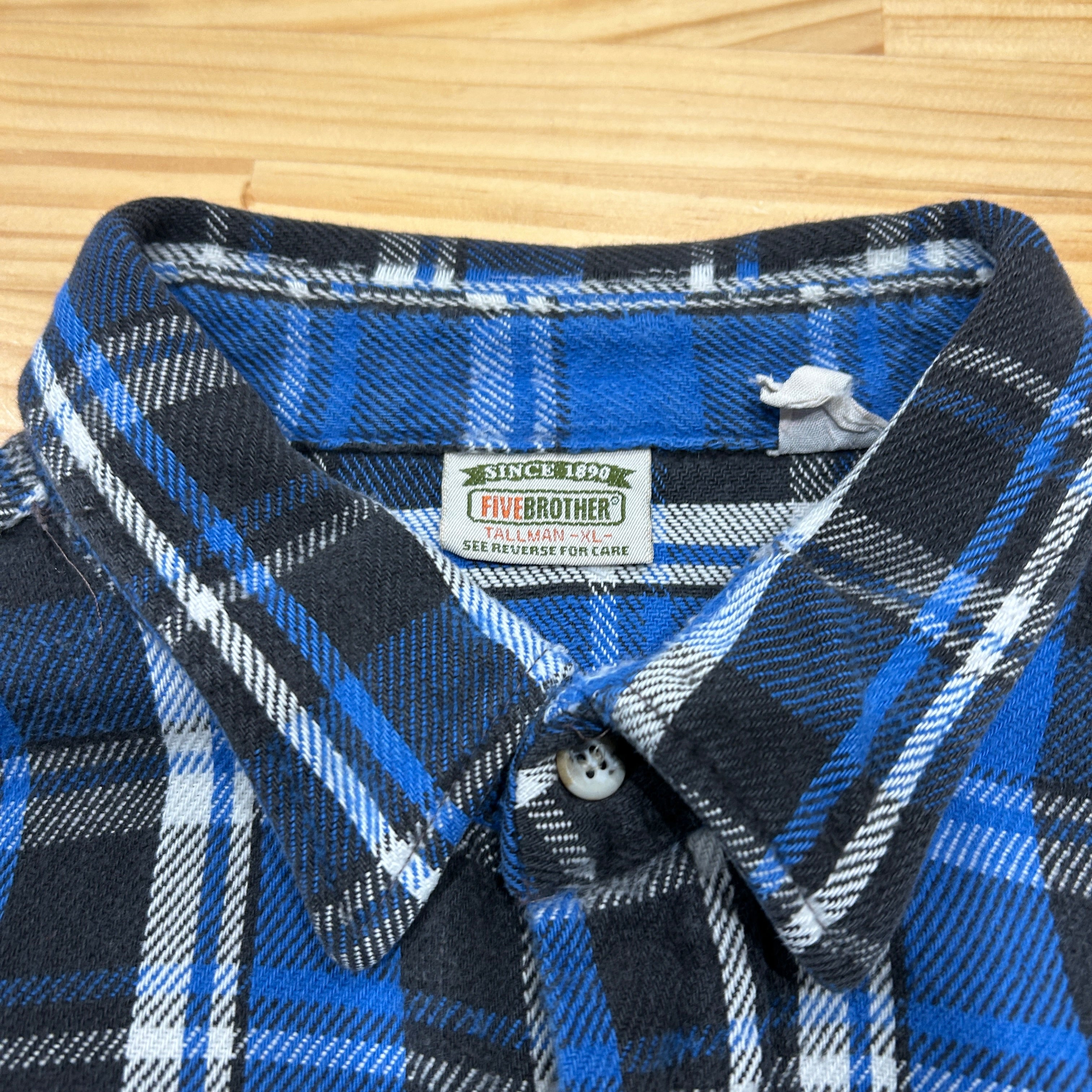 90's ~ FIVE BROTHER flannel shirt ファイブブラザー ネルシャツ