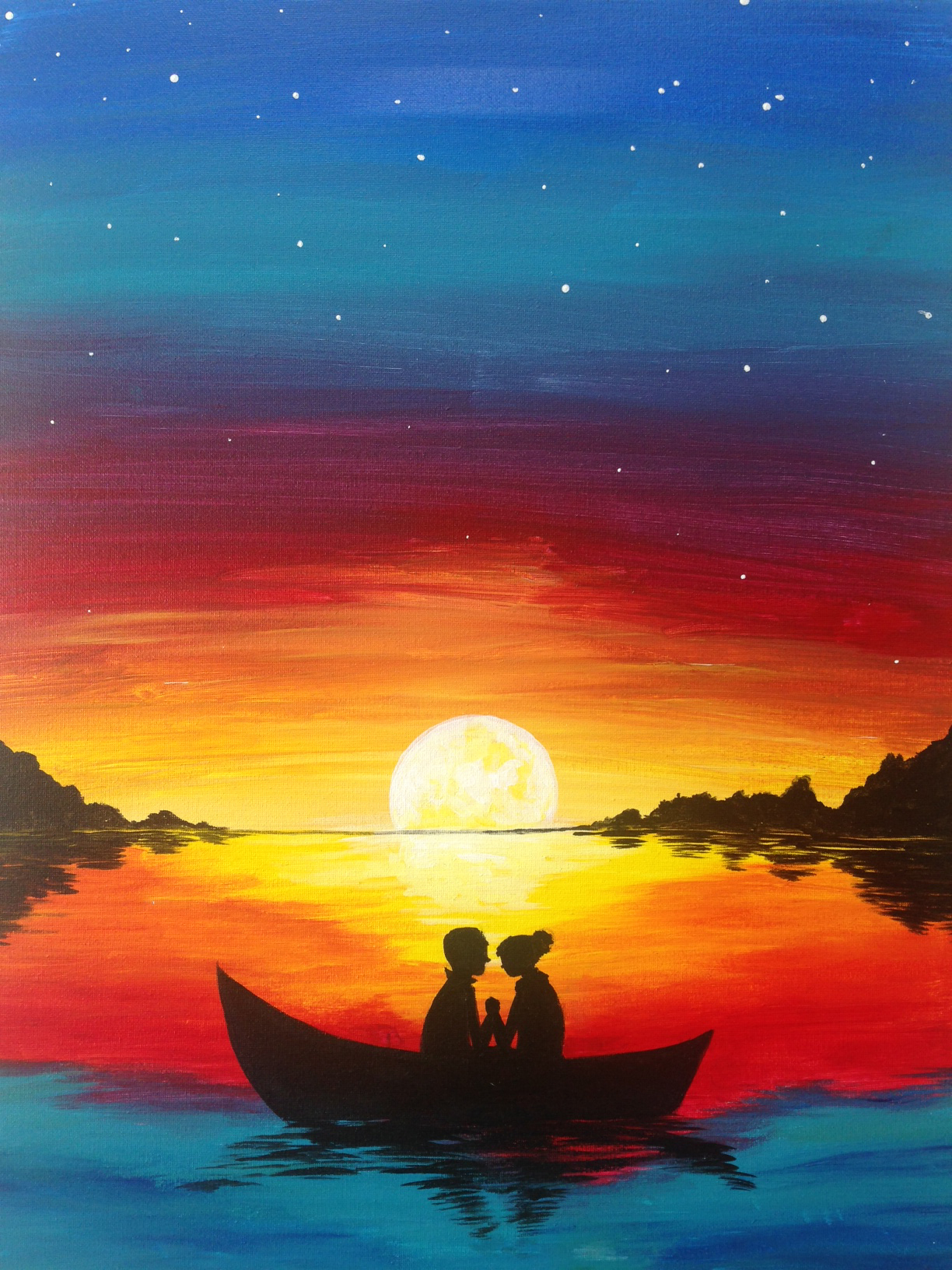 Sunset Romance - Pinot's Palette Painting