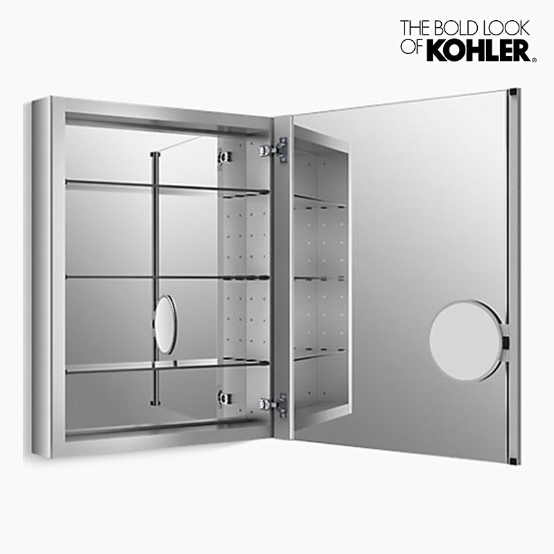 KOHLER／コーラー ヴェルデラ 拡大鏡付 メディスン ミラーキャビネット