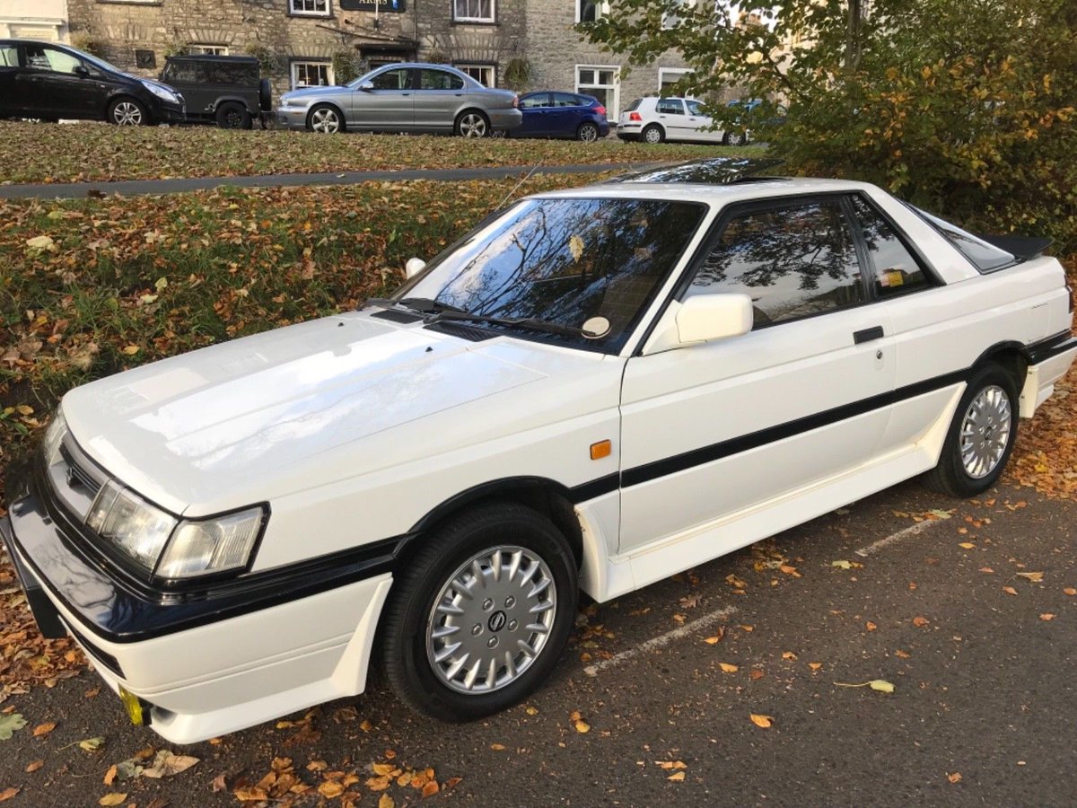 This #Nissan Sunny coupe in ZX spec is pretty striking – primarily