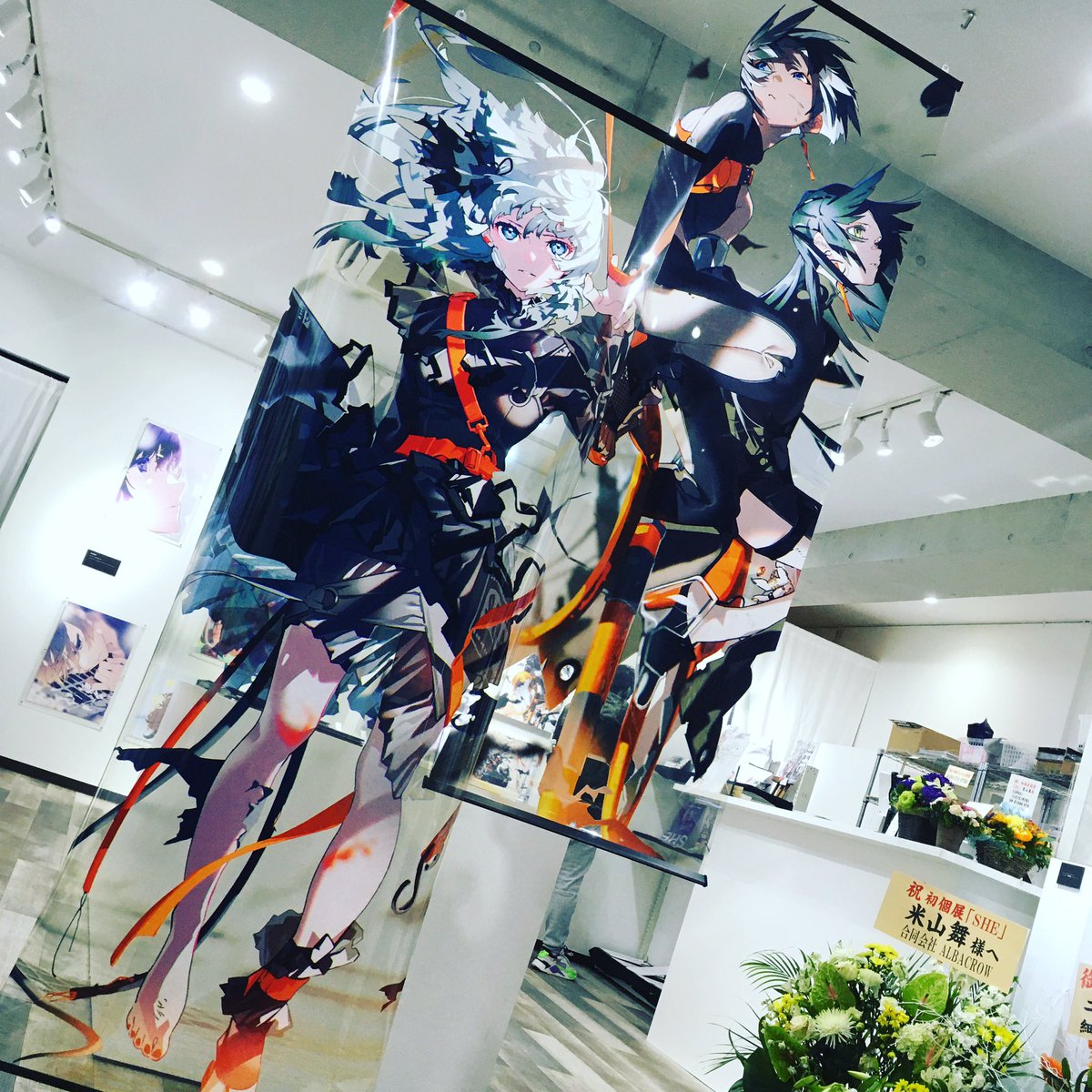 米山舞さんの個展みてきた、素晴らしすぎ✨キャンバスアートでかくて