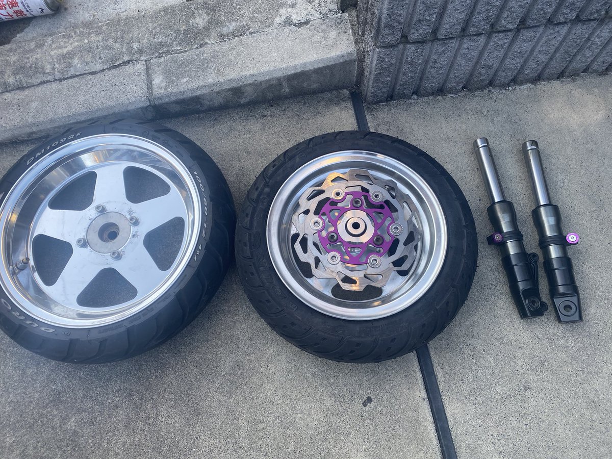 ズーマー ディオ モンキー フロントホイール 10インチ ライブディオ