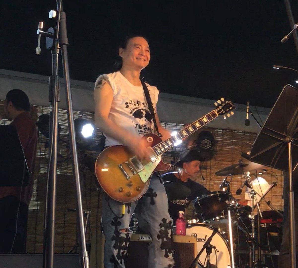 フジロック、苗場音楽突撃隊ゲスト出演無事終了。皆さんありがとう。