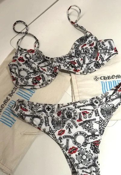 👙 Chrome Hearts x Dipped in Blue Matty Boy Two Piece Bikini