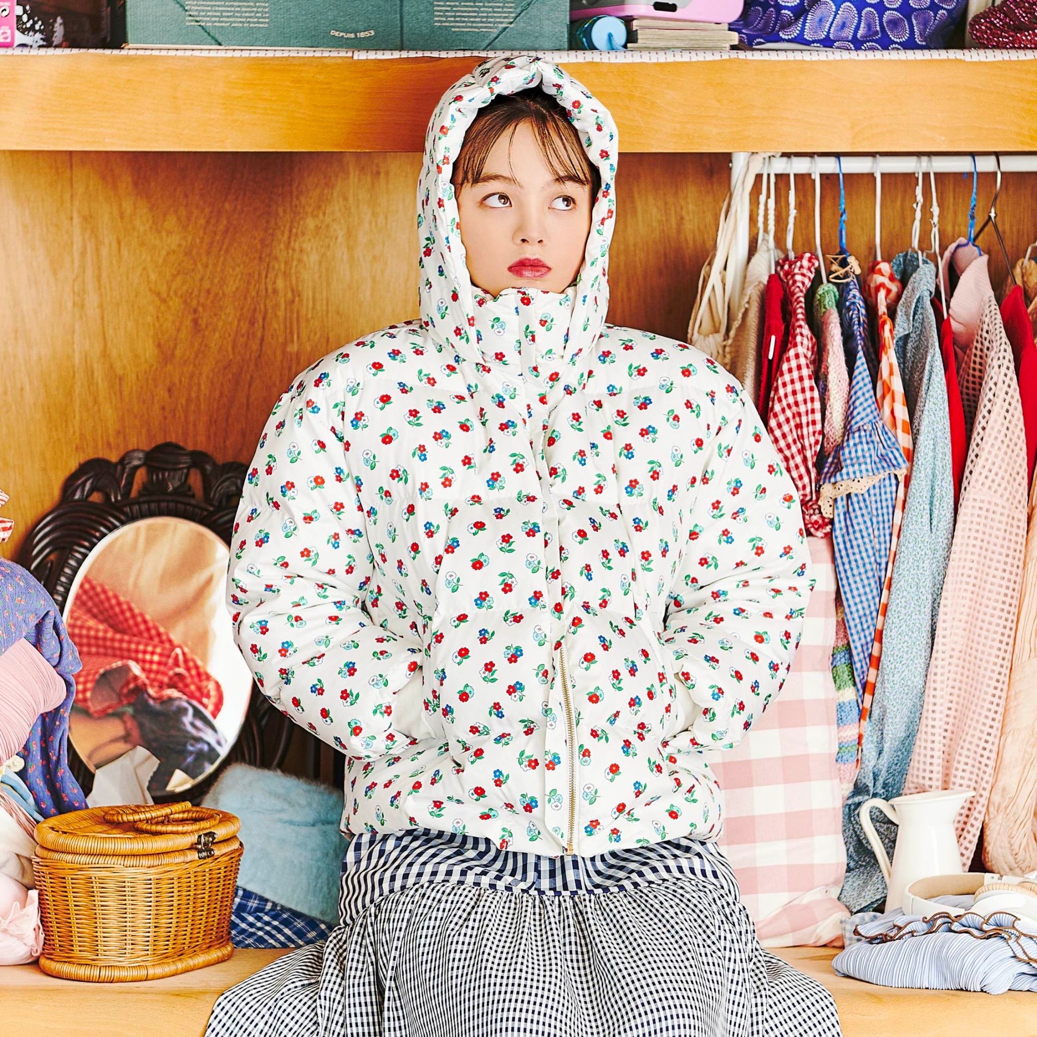 POPPYフラワーキルティング ロング あさぎーにょ POPPYフラワー