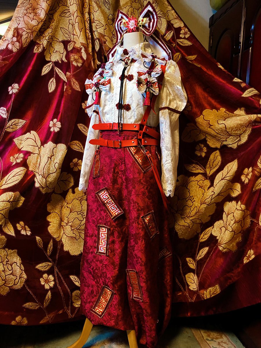 東方Project 藤原妹紅 アレンジ衣装 オーダーウィッグ こちら完成致し