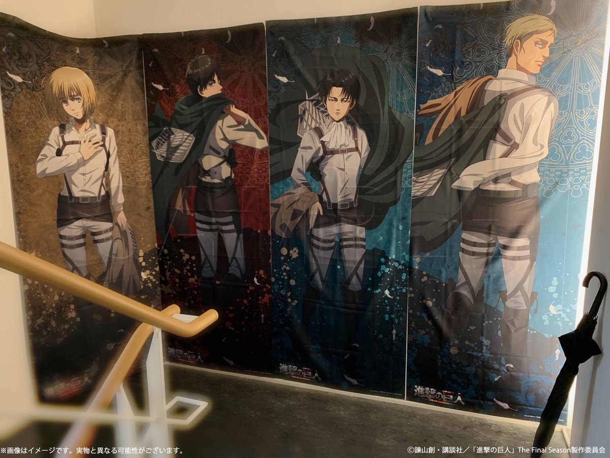 進撃の巨人 くじ Break of Dawn 等身大布ポスター リヴァイ 進撃の巨人