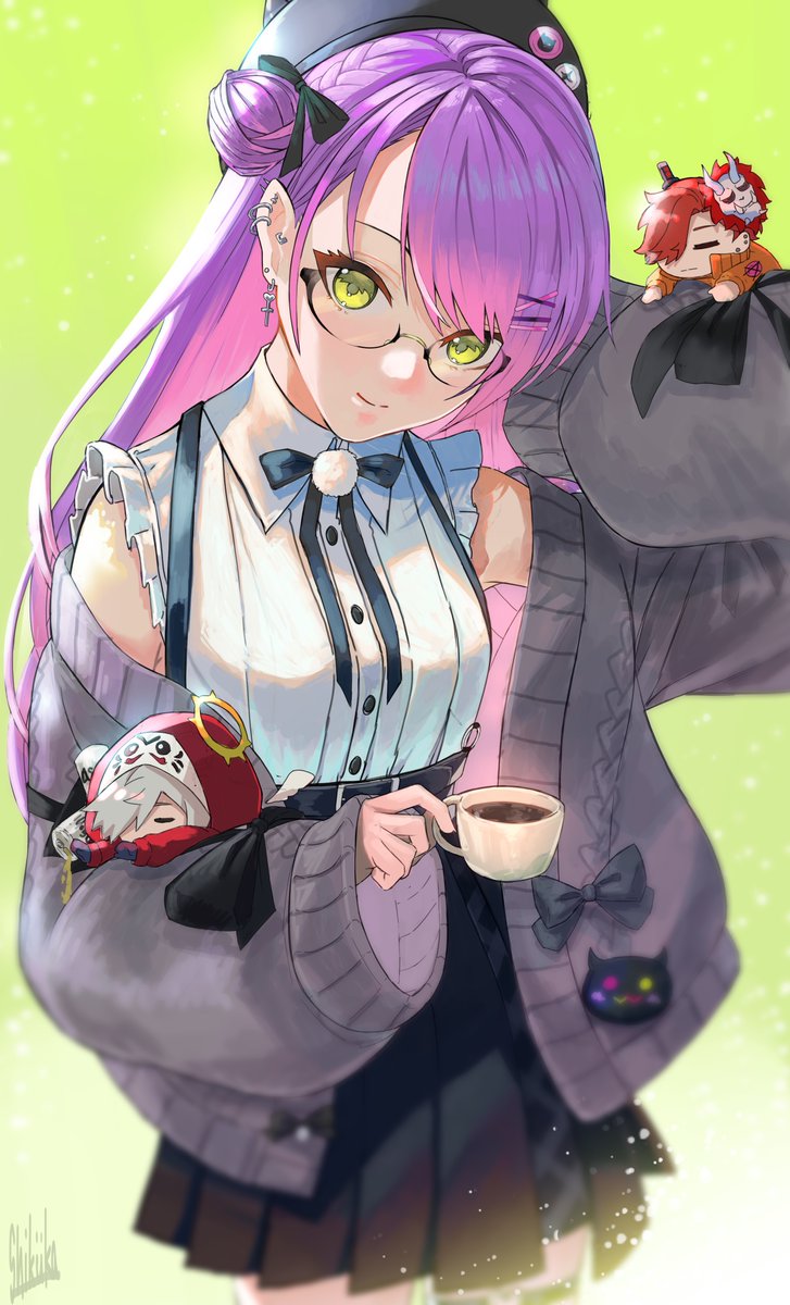 常闇トワ様withだるさか #TOWART #常闇トワ #hololive #だるまいずごっ