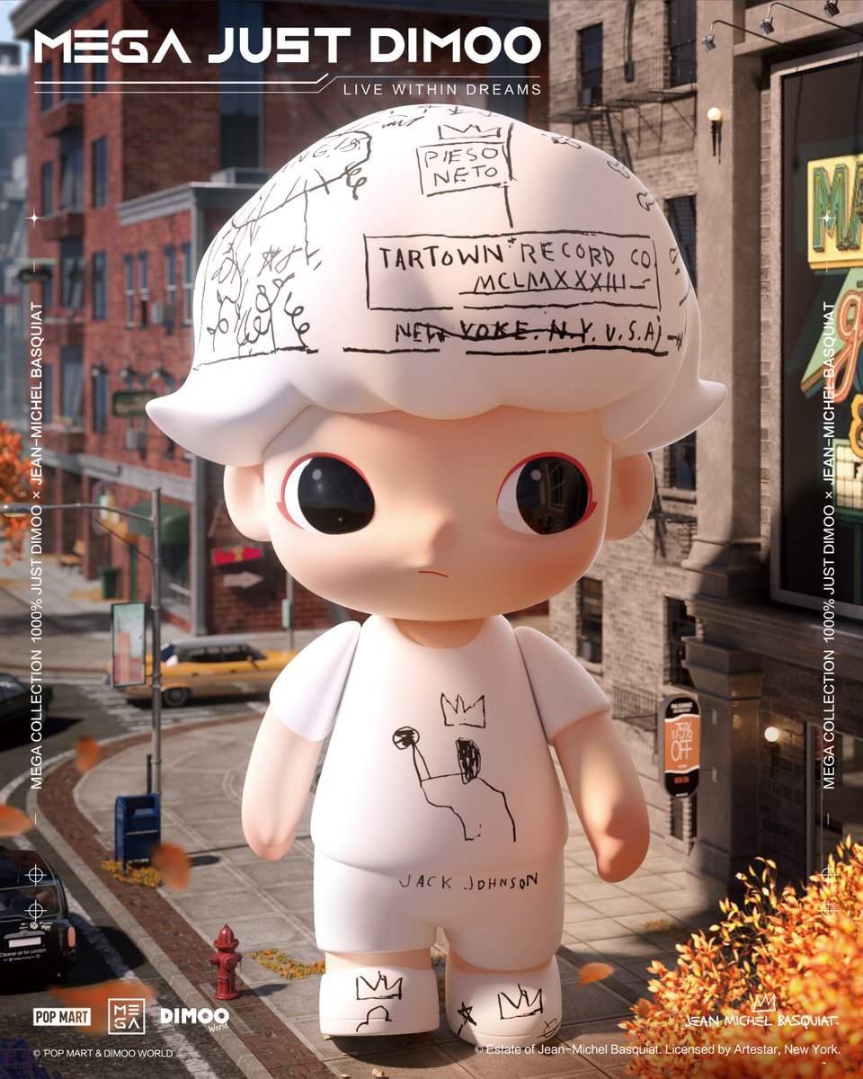 🆕💗🆕MEGA コレクション 1000％ DIMOO × JEAN-MICHEL BASQUIAT【限定