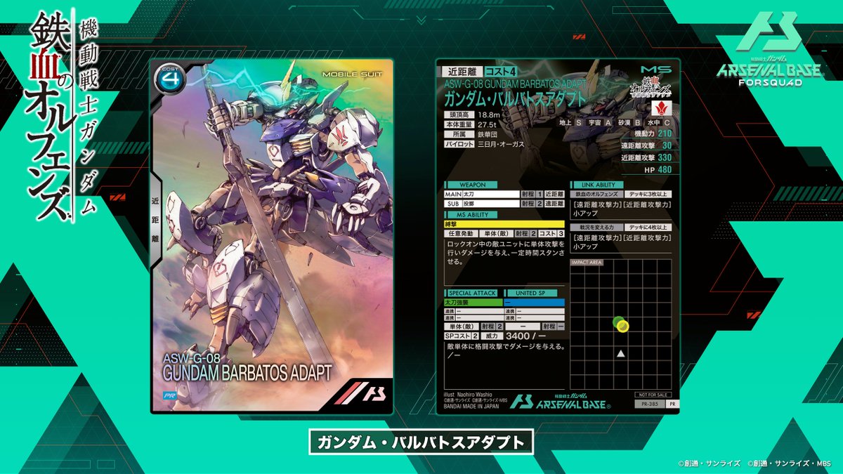 劇場入場者特典情報】 『機動戦士ガンダム 鉄血のオルフェンズ』より