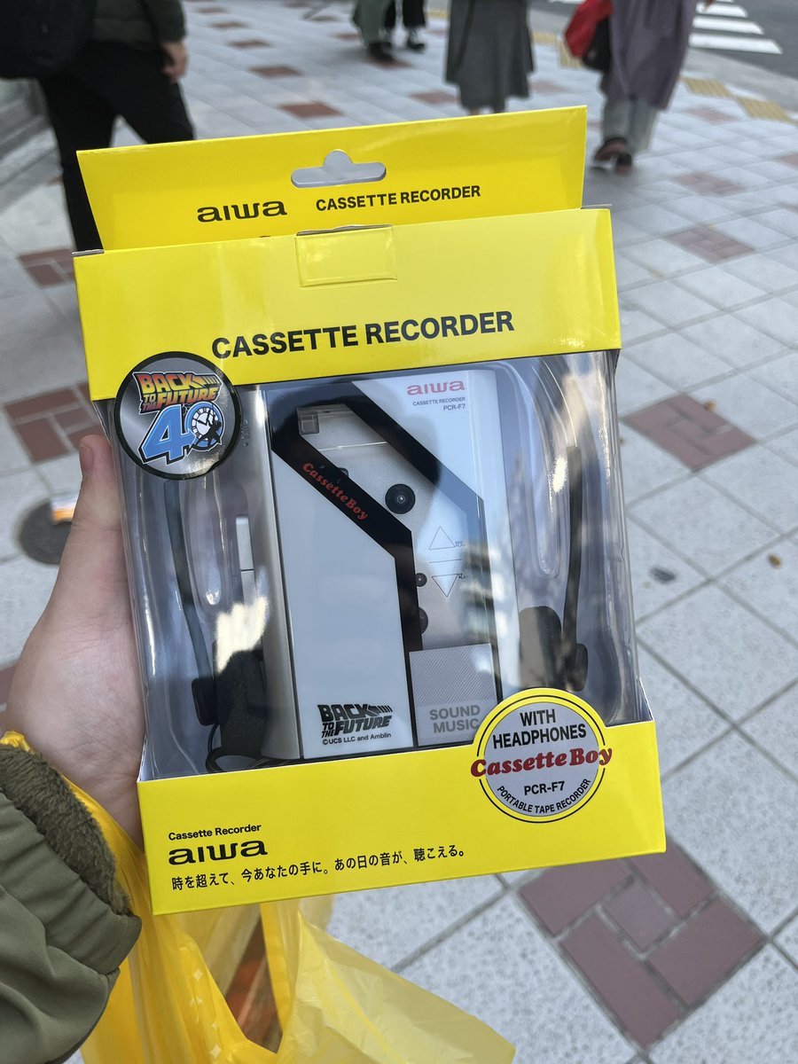 新品未開封 バック・トゥ・ザ・フューチャーのコラボ商品、カセット