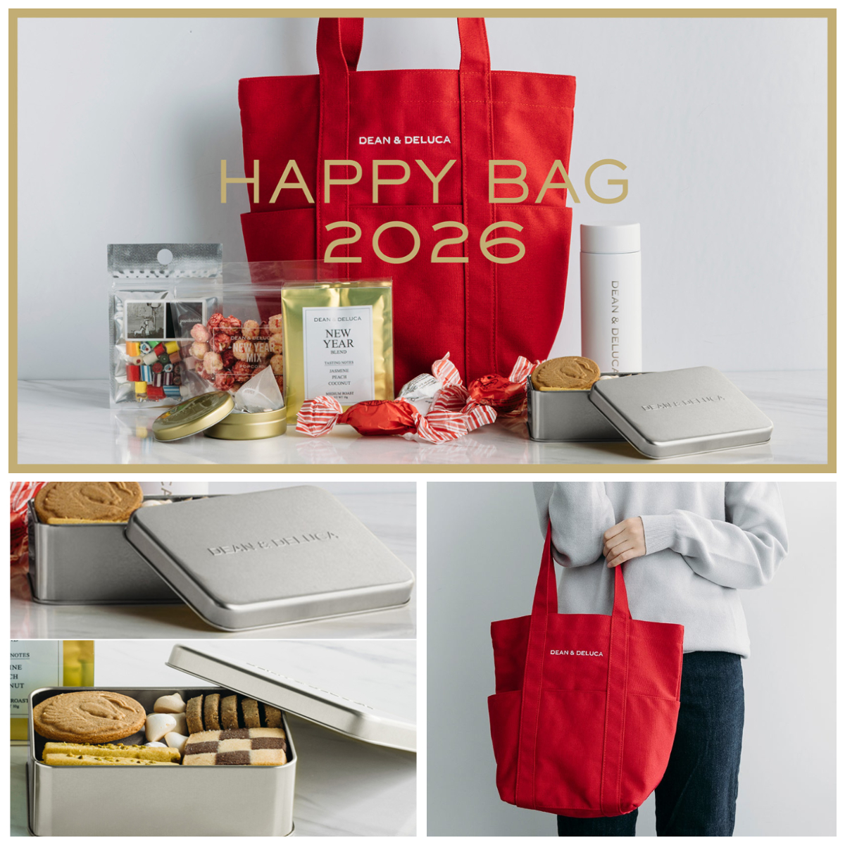 奇跡の再販きたー💗 DEAN&DELUCA福袋2026💐 トートやタンブラーなど