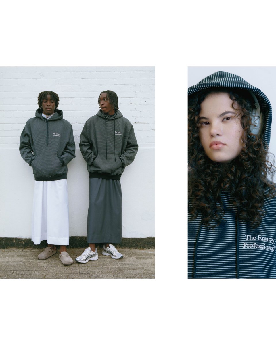 ENNOY “BORDER CREW NECK SWEAT & BORDER HOODIE SWEAT”が2025年 11/24