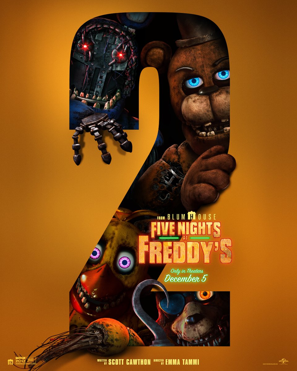 New 'FIVE NIGHTS AT FREDDY'S 2' Movie Poster for WITHERED BONNIE