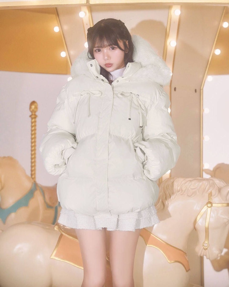 michellMacaron ミシェルマカロン ケーブル柄ベルトダウンコート