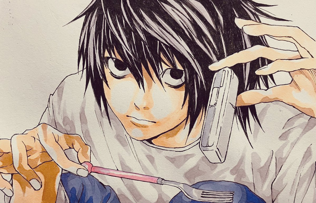 デスノート #L #イラスト #アナログイラスト