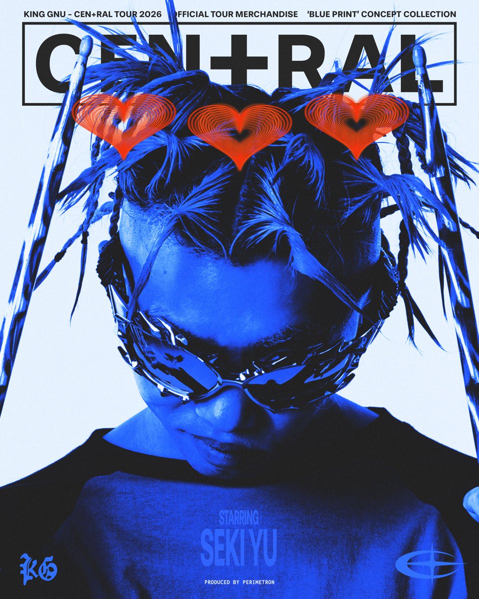 💫King Gnu CEN+RAL Tour 2026💫 OFFICIAL MERCHANDISE 'BLUE PRINT