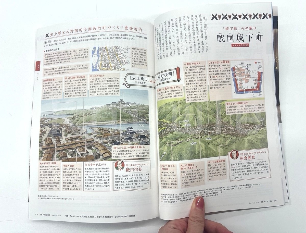 12/19発売の『建築知識2026年1月号』は「花の御所、安土城、大坂城
