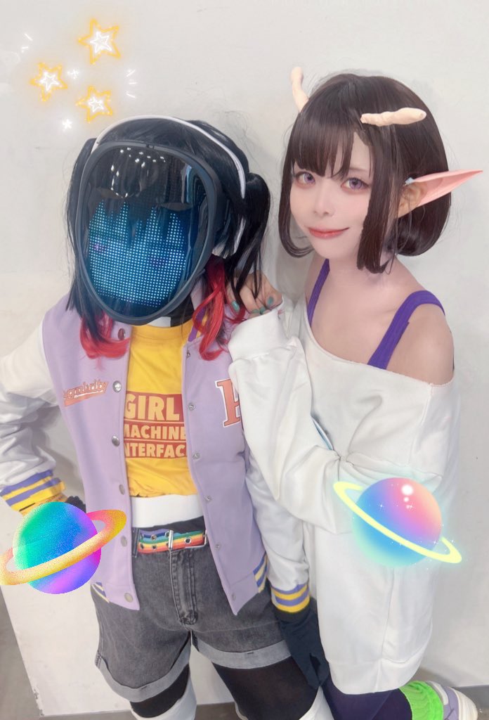 コスプレ冬コミお疲れ様でした！！ マキナとミルサブ併せ💫びっくり