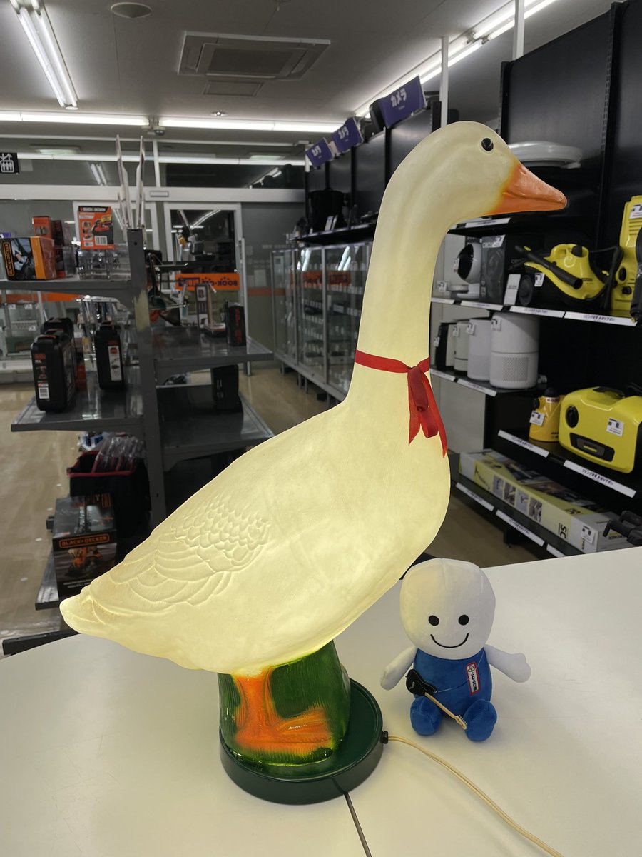 家電館】アヒル型のレトロなランプが入荷いたしました💡🪿 こちらは年