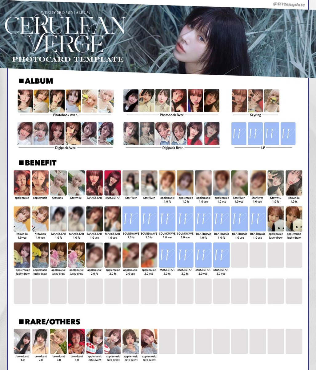 WENDY 웬디 ウェンディ The 3rd Mini Album [Cerulean Verge