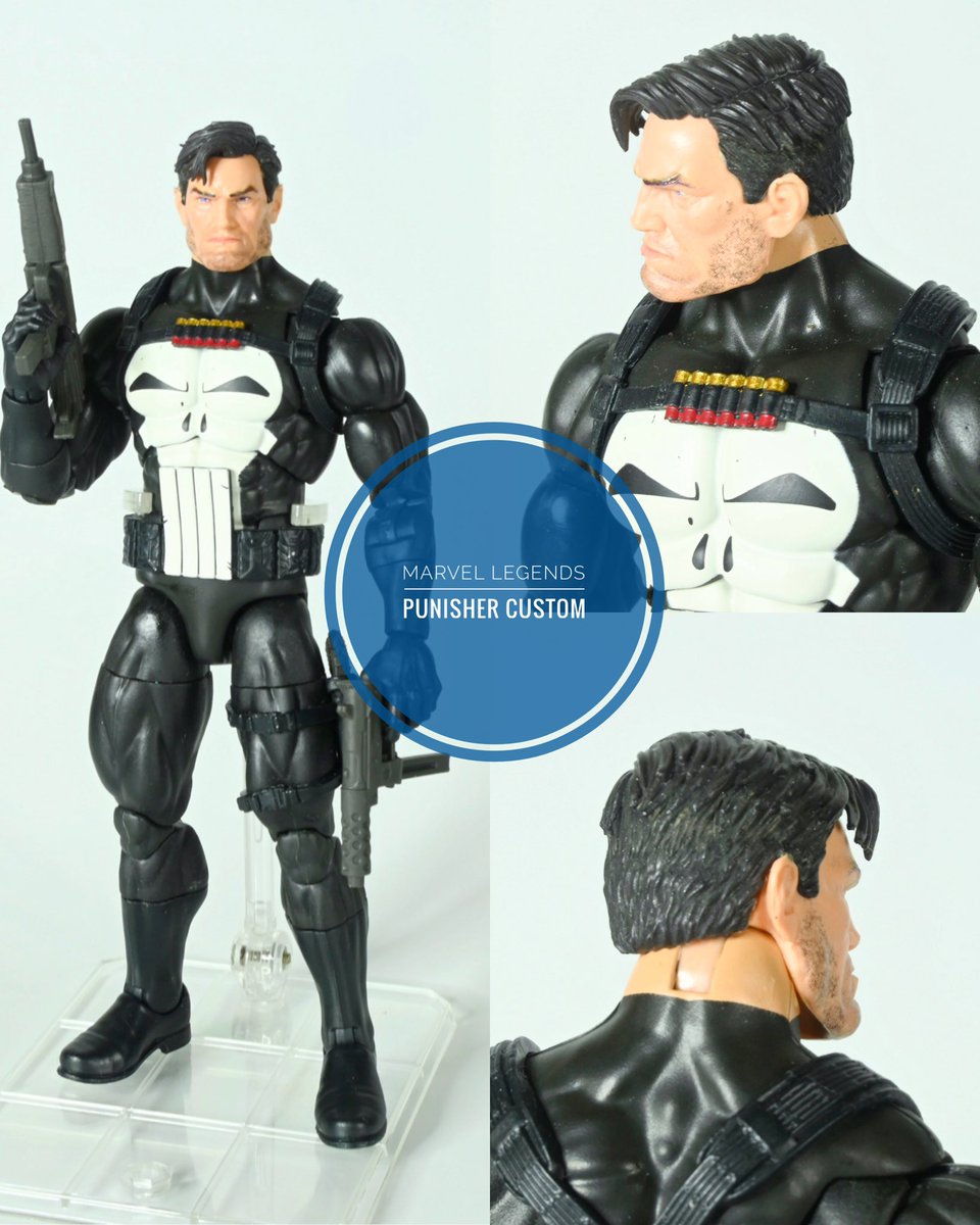 マーベルレジェンド パニッシャー2パック版から鉢巻ヘッドをカスタム