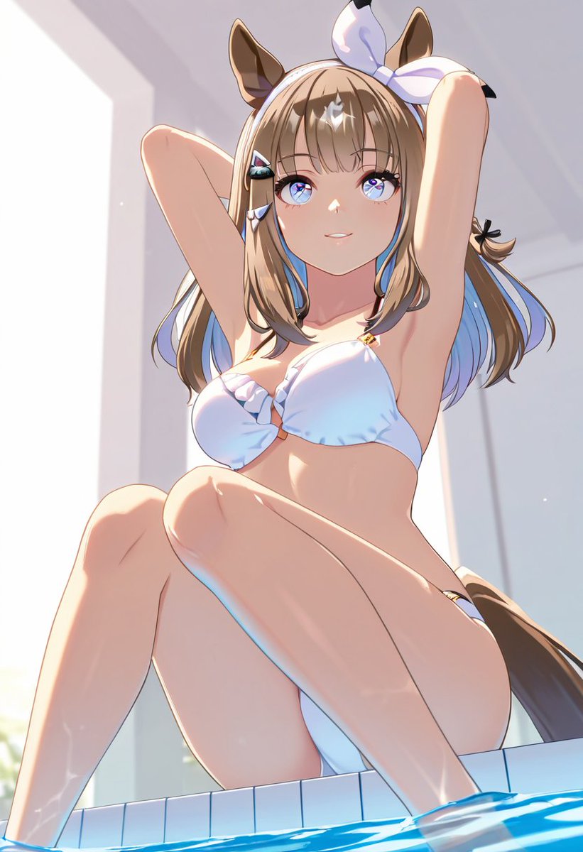 最近暑かったり雨多かったりなんで水着多めになるかも？ #ウマ娘