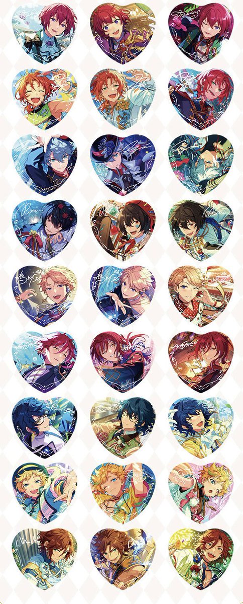 あんスタ 中国 傾心ハート缶バッジ 第二弾 7月11日より中国公式