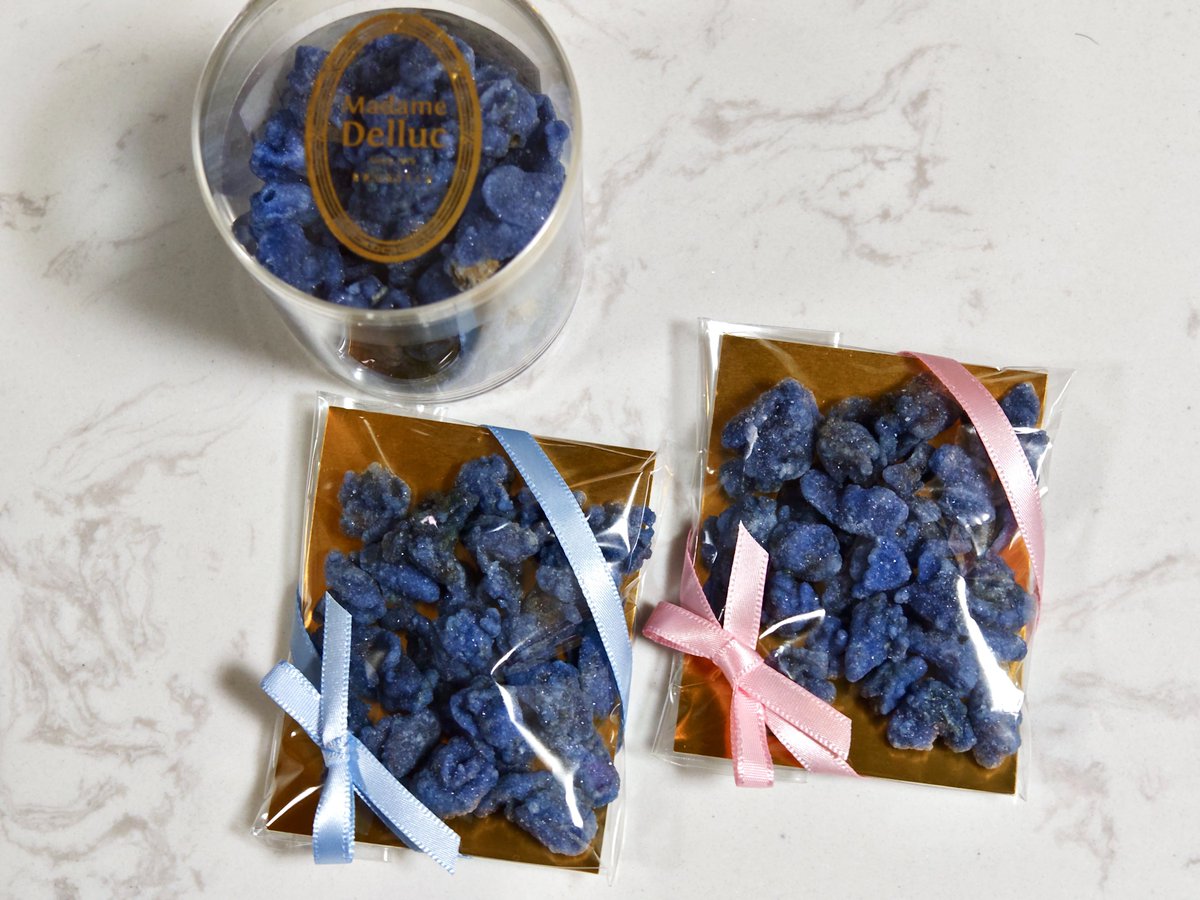 引用させてもらったこちらのすみれの砂糖漬け！去年のバレンタイン