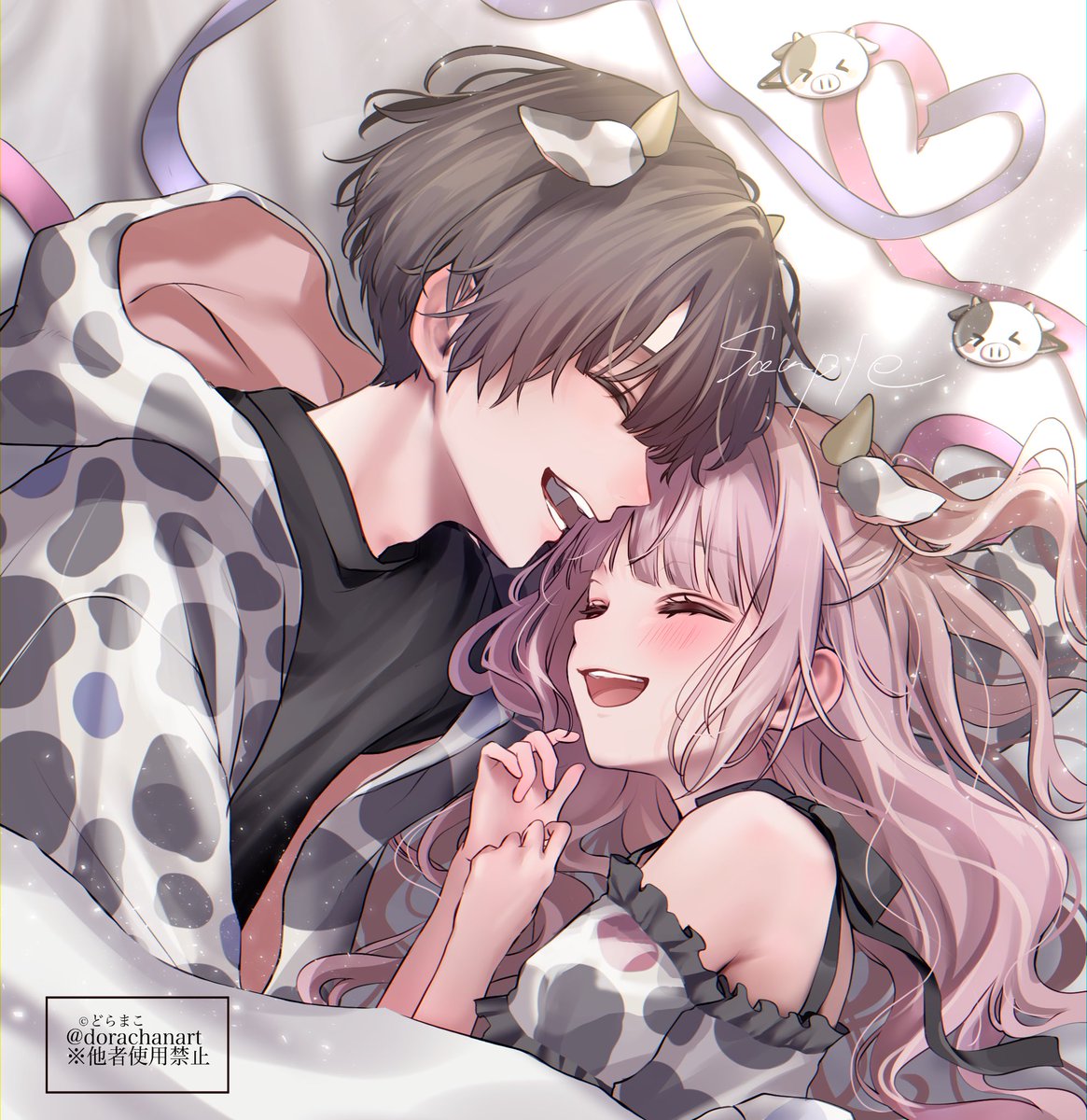 4人目！ペア画でした🩵🩷