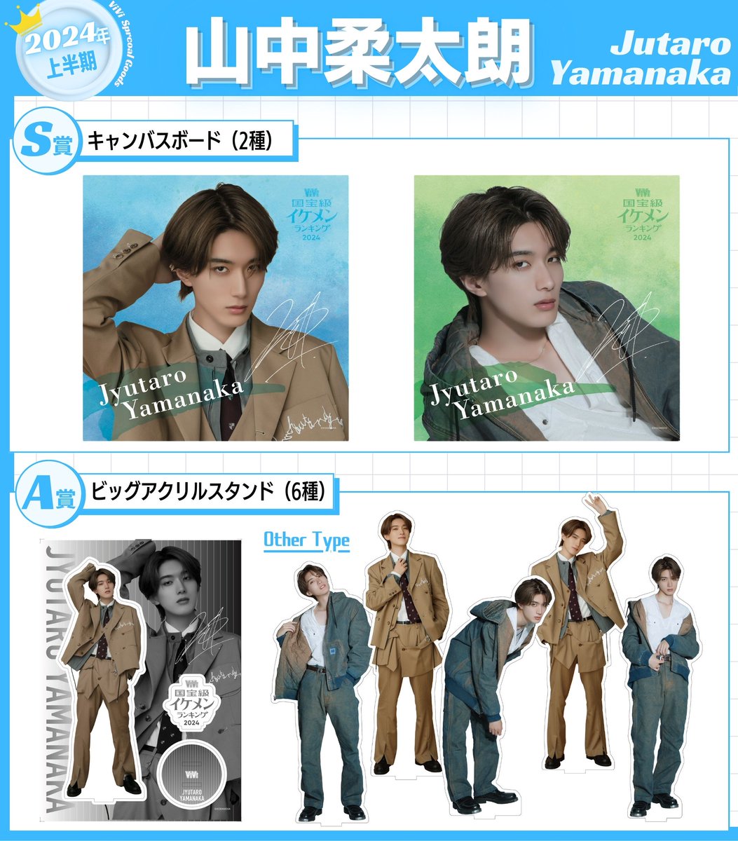 山中柔太朗 グッズ・オンラインくじまとめ】 #ViVi国宝級イケメン