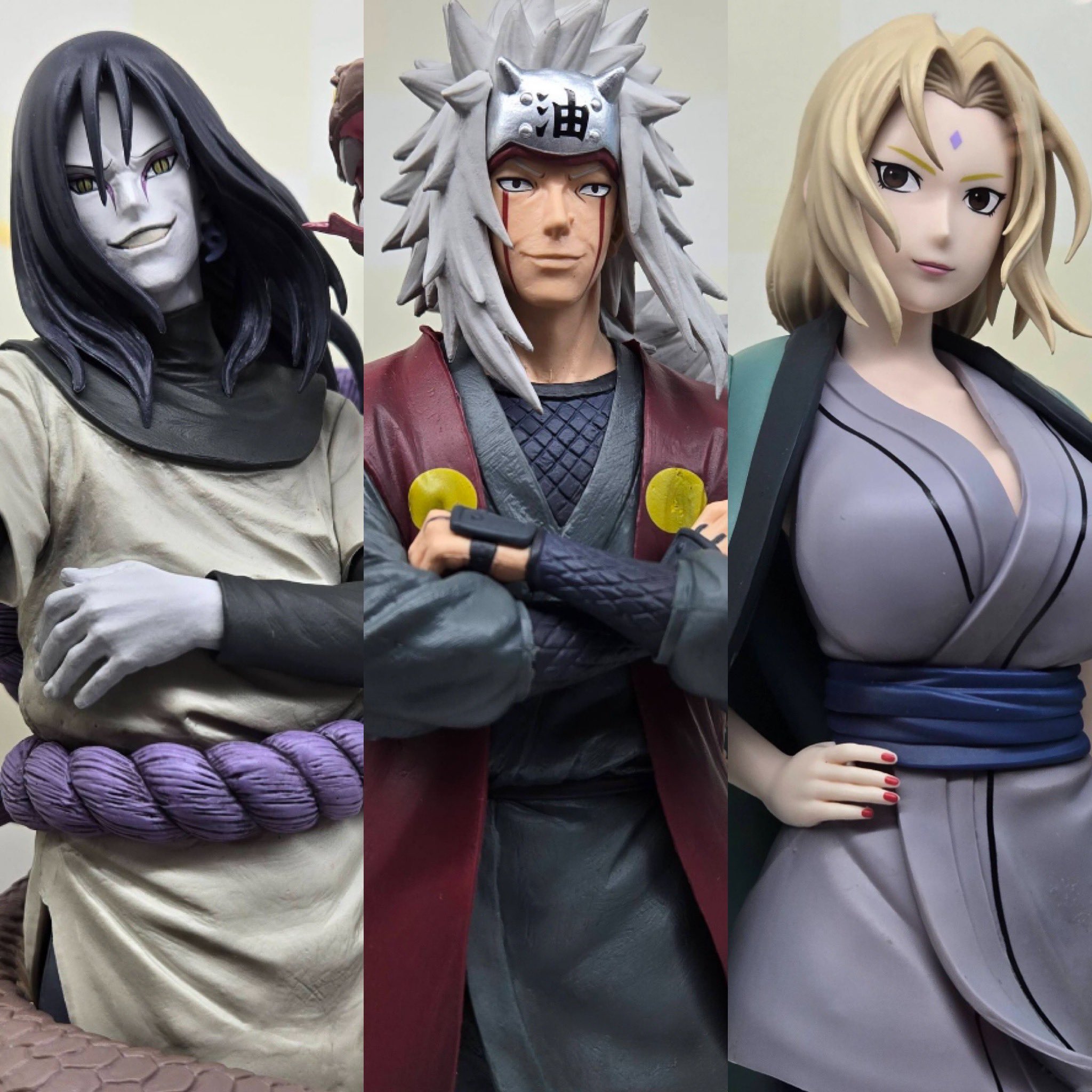 一番くじ NARUTO-ナルト- 疾風伝 伝説の三忍 自来也 大蛇丸 綱手