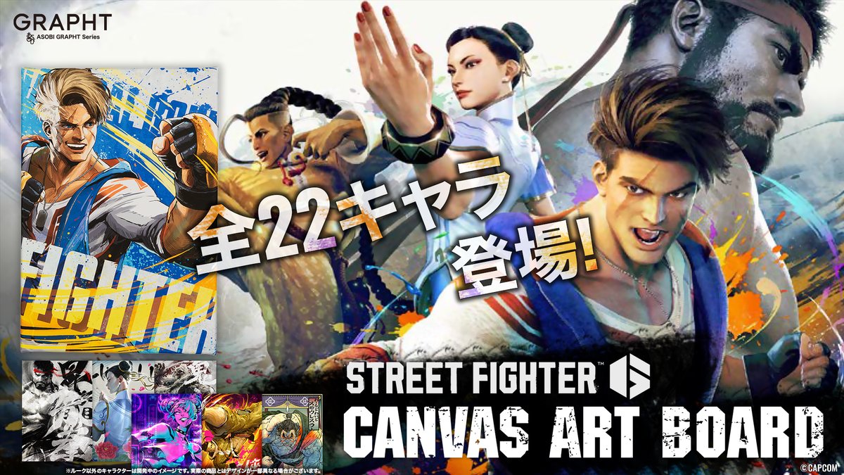 📣2024.9.30まで受注受付中】 /／ STREET FIGHTER 6 キャンバスアート