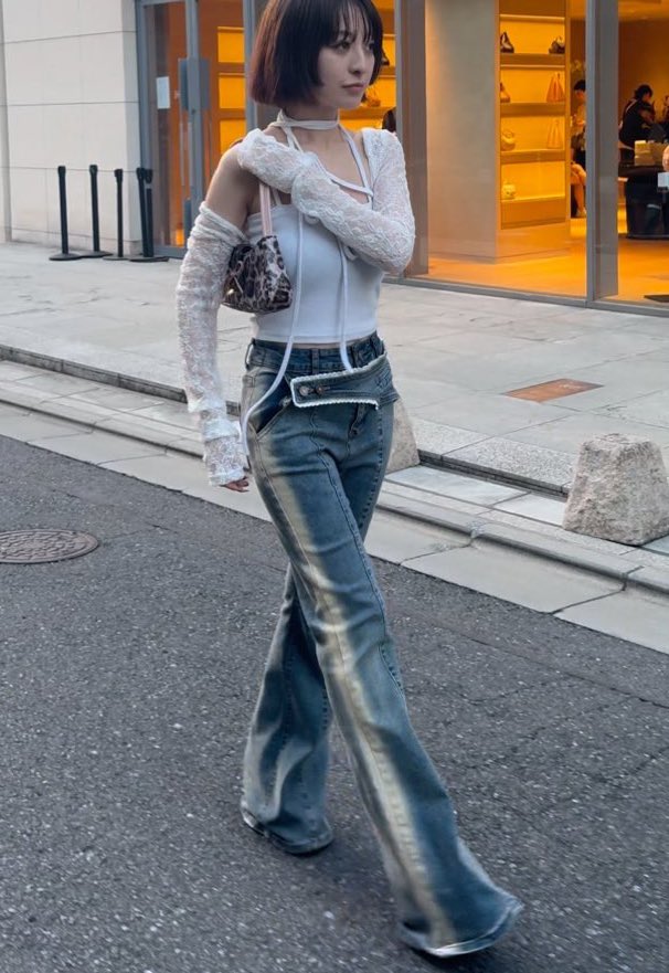 甘さもあって盛れるデニム発見💡