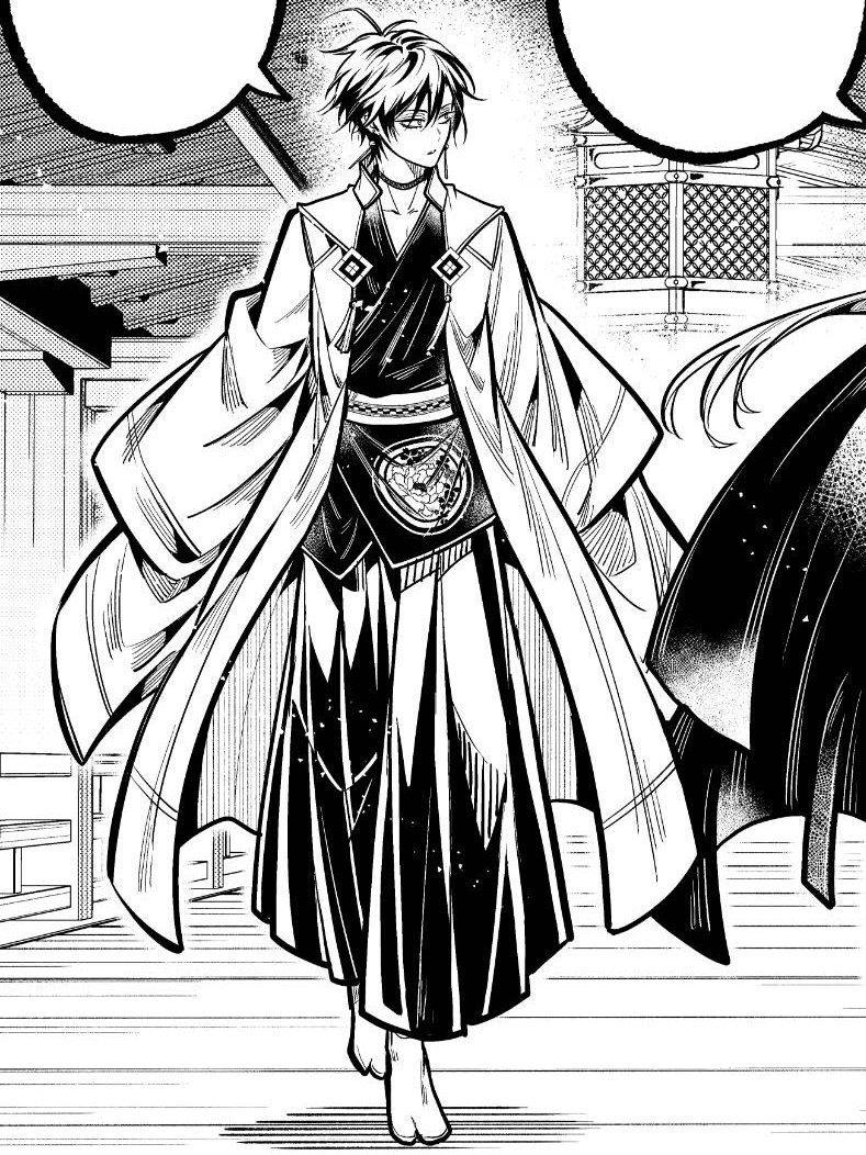 36話の花山文月は久々の正装☯️ 2巻でビリビリになっちゃったので